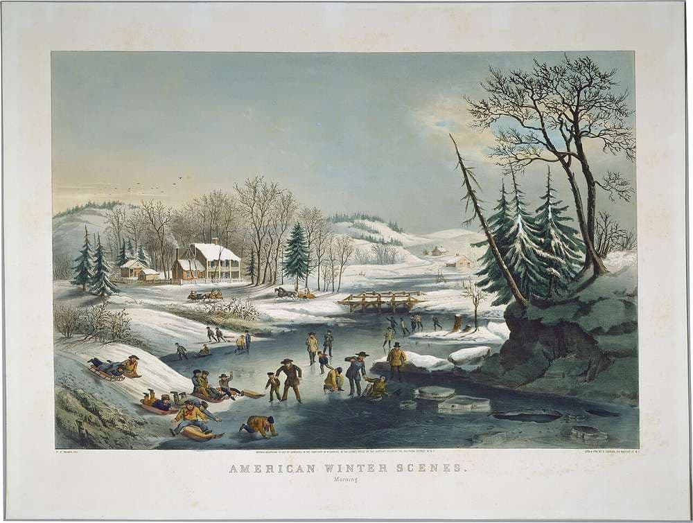 American Winter Scenes: Morning — Frances Flora Bond Palmer