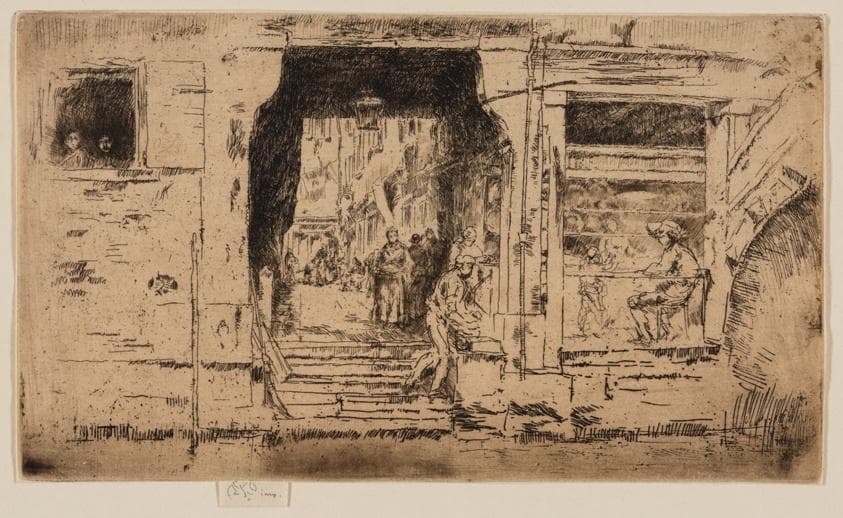 The Fish Shop, Venice — James Abbott McNeill Whistler