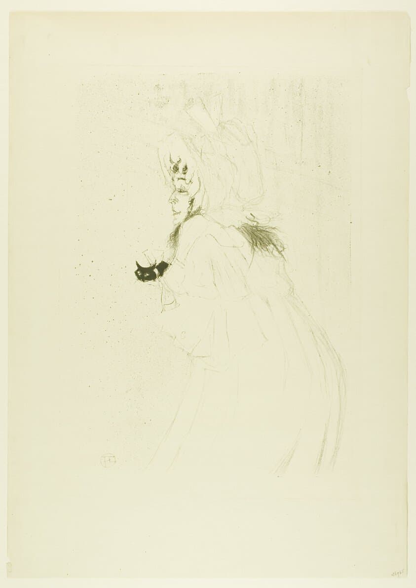 Miss May Belfort Taking a Bow — Henri de Toulouse-Lautrec