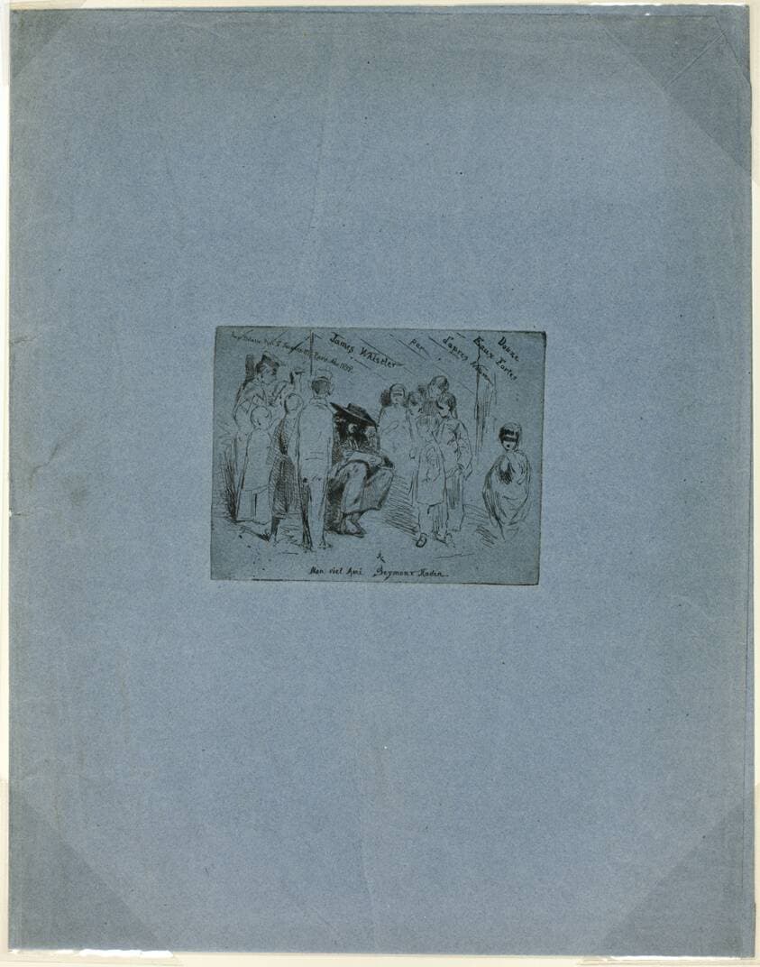 The Title Page for 'Douze Eaux Fortes d'après Nature' — James Abbott McNeill Whistler