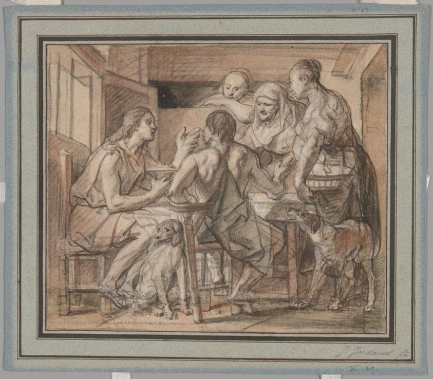 Jacob and Esau — Jacob Jordaens
