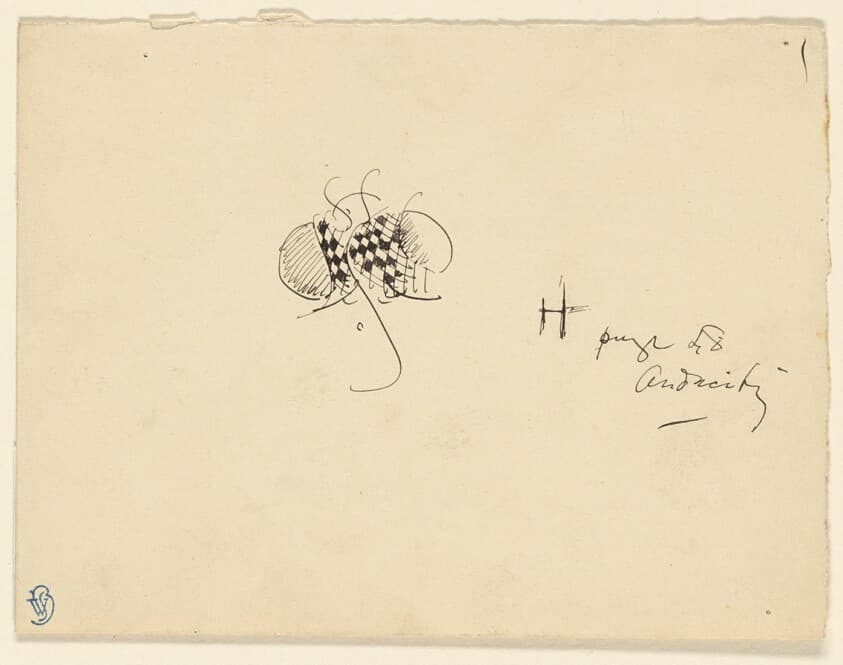 Butterfly with Checkered Wings — James Abbott McNeill Whistler