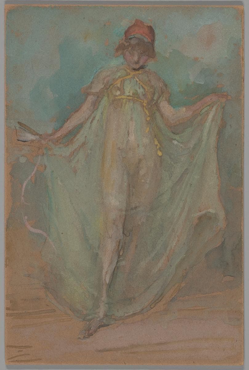Green and Blue: The Dancer — James Abbott McNeill Whistler