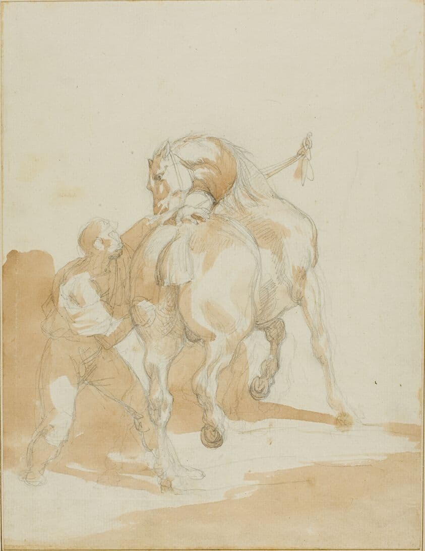Stableboy Grooming a Horse — Théodore Géricault