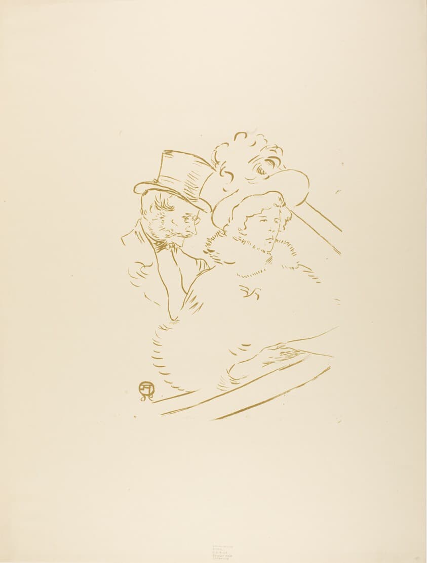 At the Concert — Henri de Toulouse-Lautrec