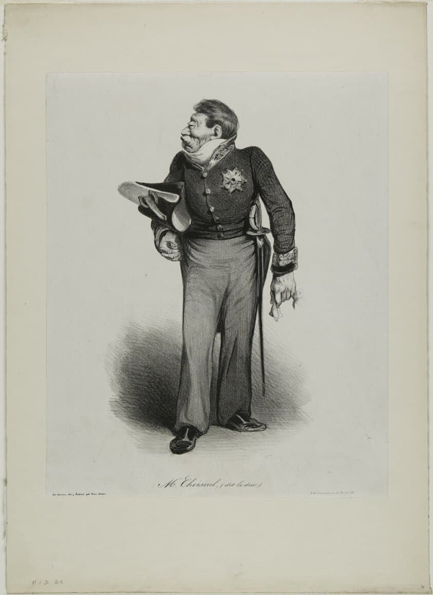 Mr. Choiseul, (called le Duc), plate 502 — Honoré Daumier