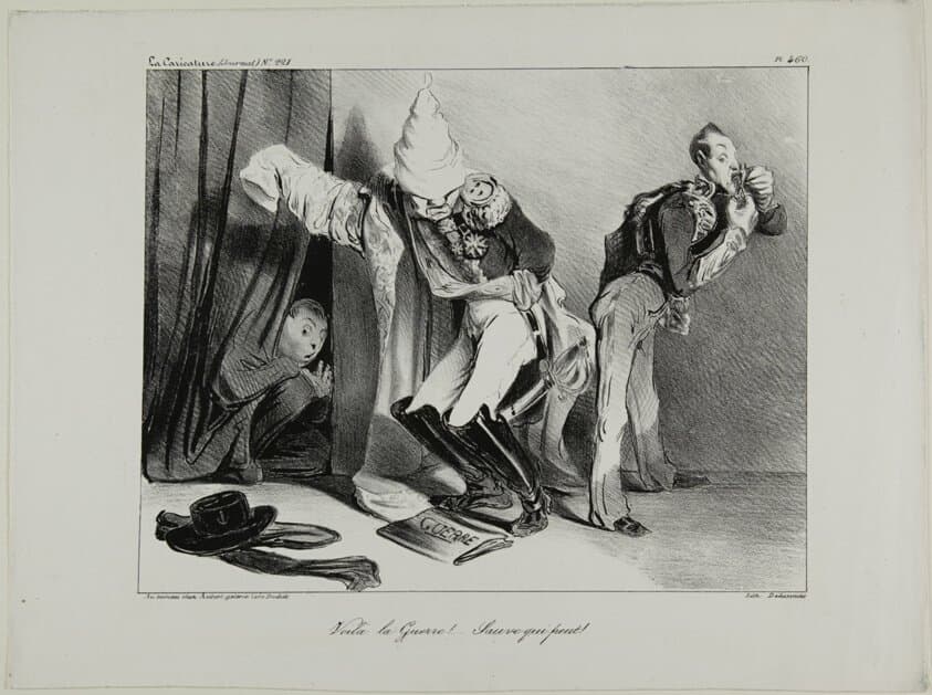 “It is war! ...Everyone for himself!,” plate 460 — Honoré Daumier