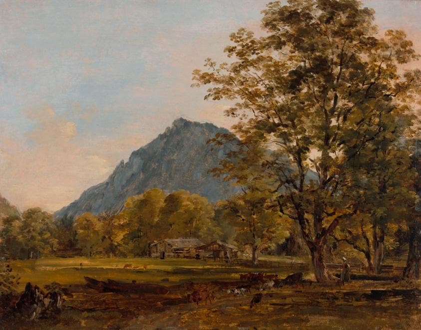 A Farmhouse in the Bavarian Alps — Johann Georg von Dillis