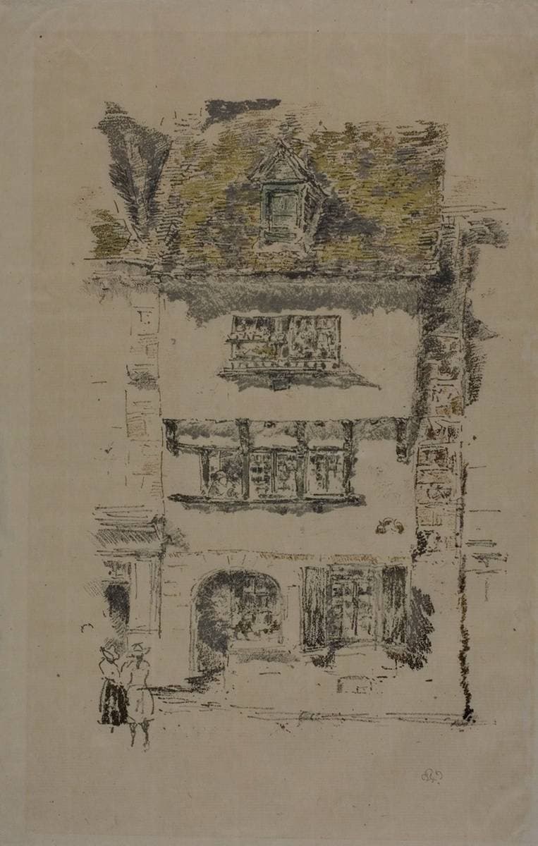 Yellow House, Lannion — James Abbott McNeill Whistler