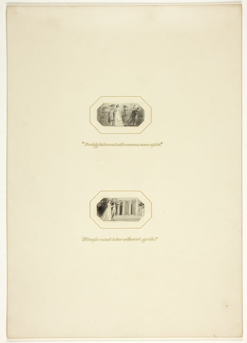 Study for a plate from The Triumphs of Temper, in the 1796 Royal Engagements Pocket Book — Thomas Stothard