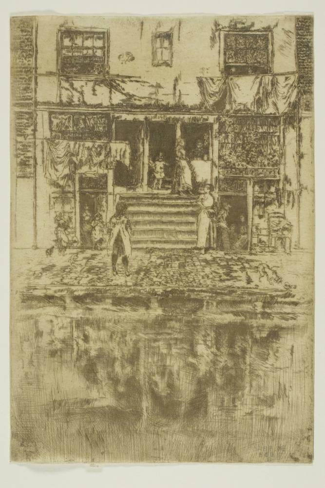 The Steps, Amsterdam — James Abbott McNeill Whistler