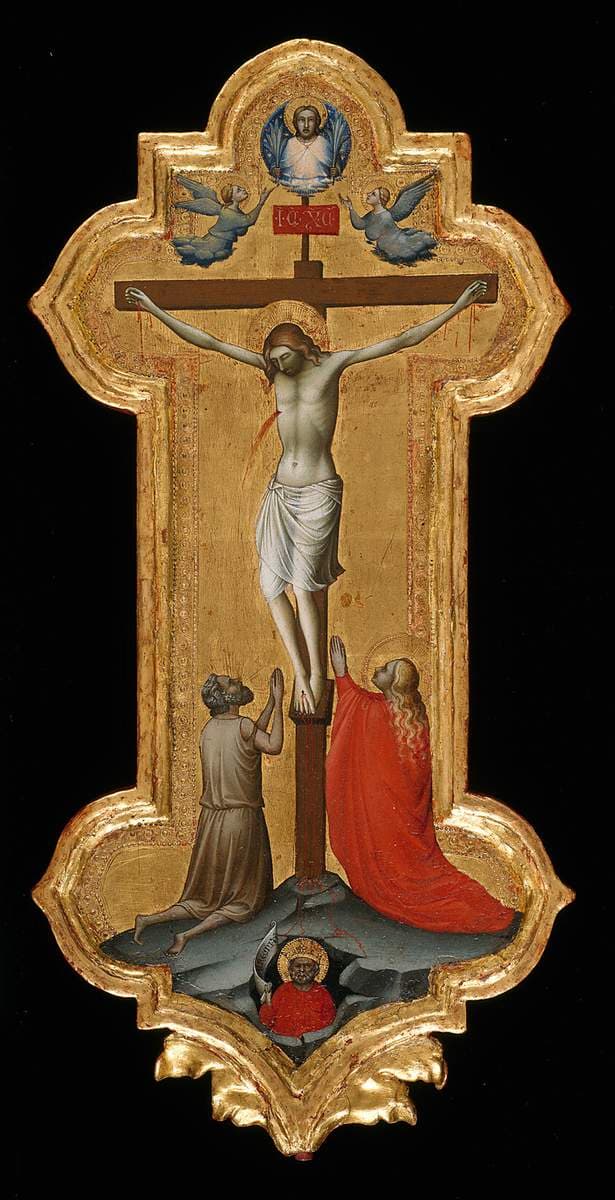 Processional Cross with Saint Mary Magdalene and a Blessed Hermit — Lorenzo Monaco