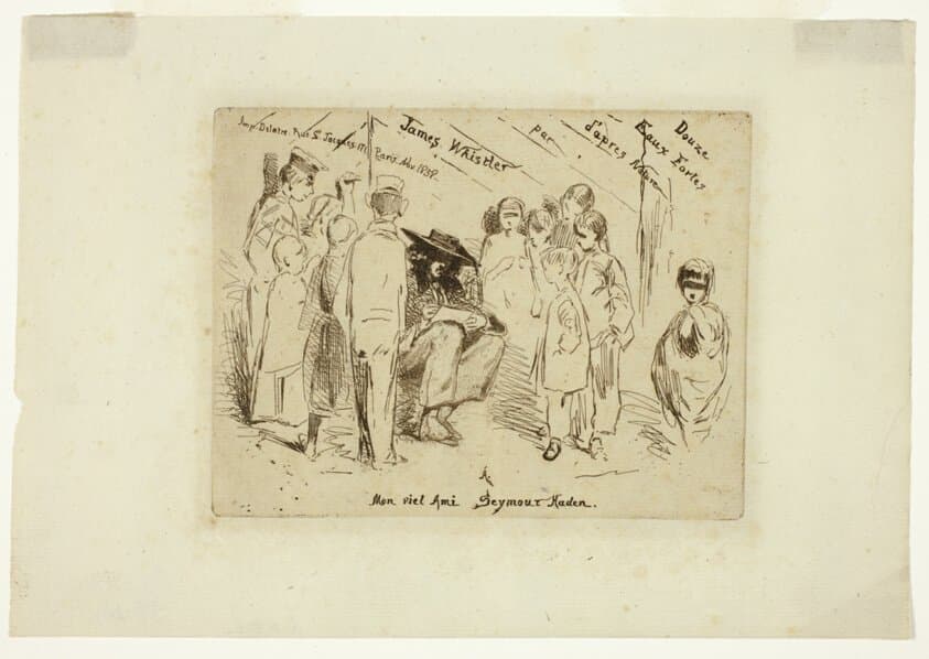 The Title Page for 'Douze Eaux Fortes d'après Nature' — James Abbott McNeill Whistler