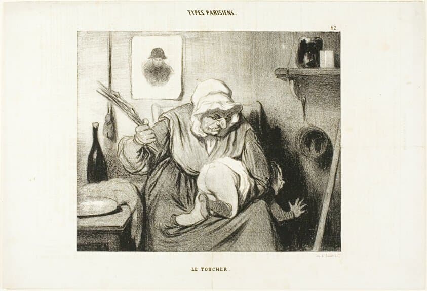 The Touch, plate 42 from Types Parisiens — Honoré Daumier