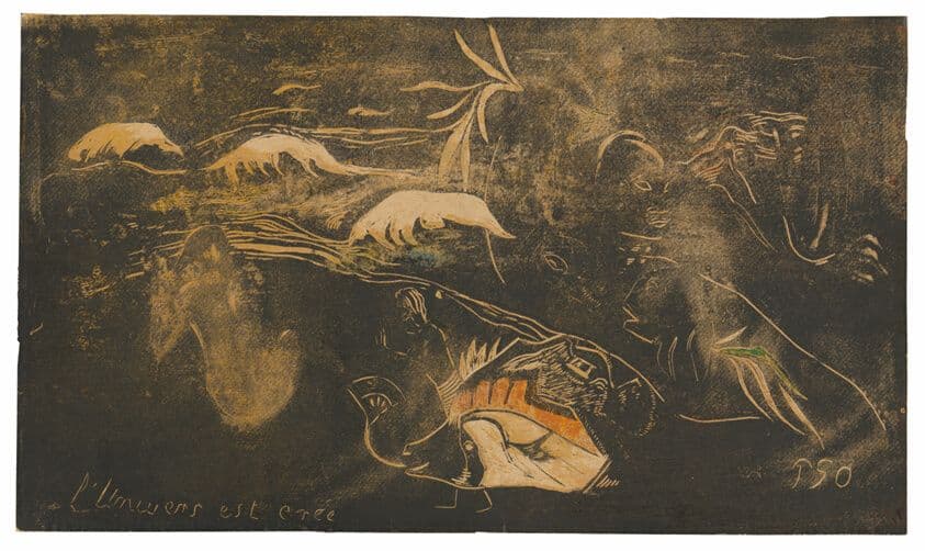 L’univers est créé (The Universe Is Being Created), from the Noa Noa Suite — Paul Gauguin