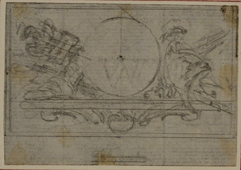 Study for En Tête Vignette in Tacitus "Tibère, ou Les Six Premiers Livres des Annales", Book VI — Hubert François Gravelot