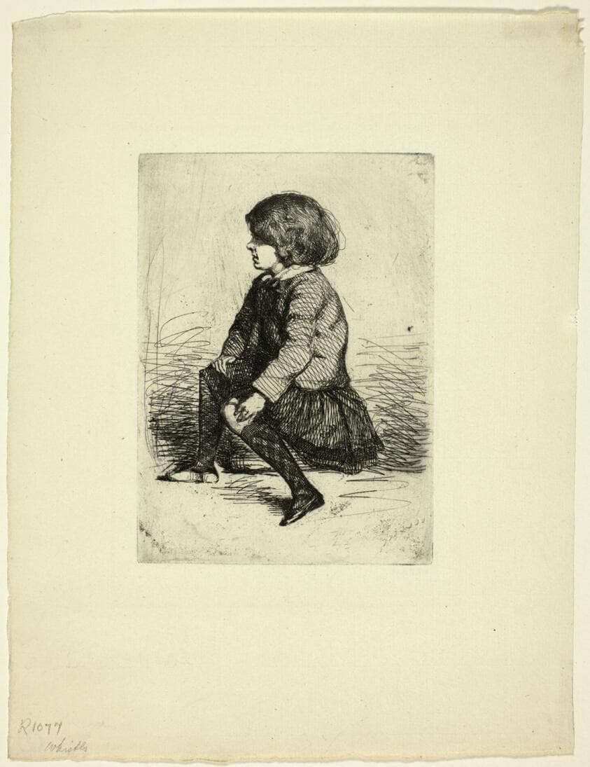 Seymour Haden, Jr, Seated — James Abbott McNeill Whistler