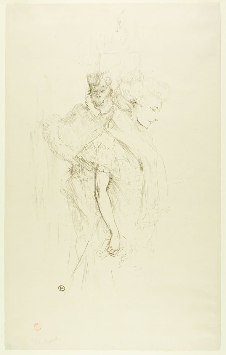 Blanche and Noire — Henri de Toulouse-Lautrec