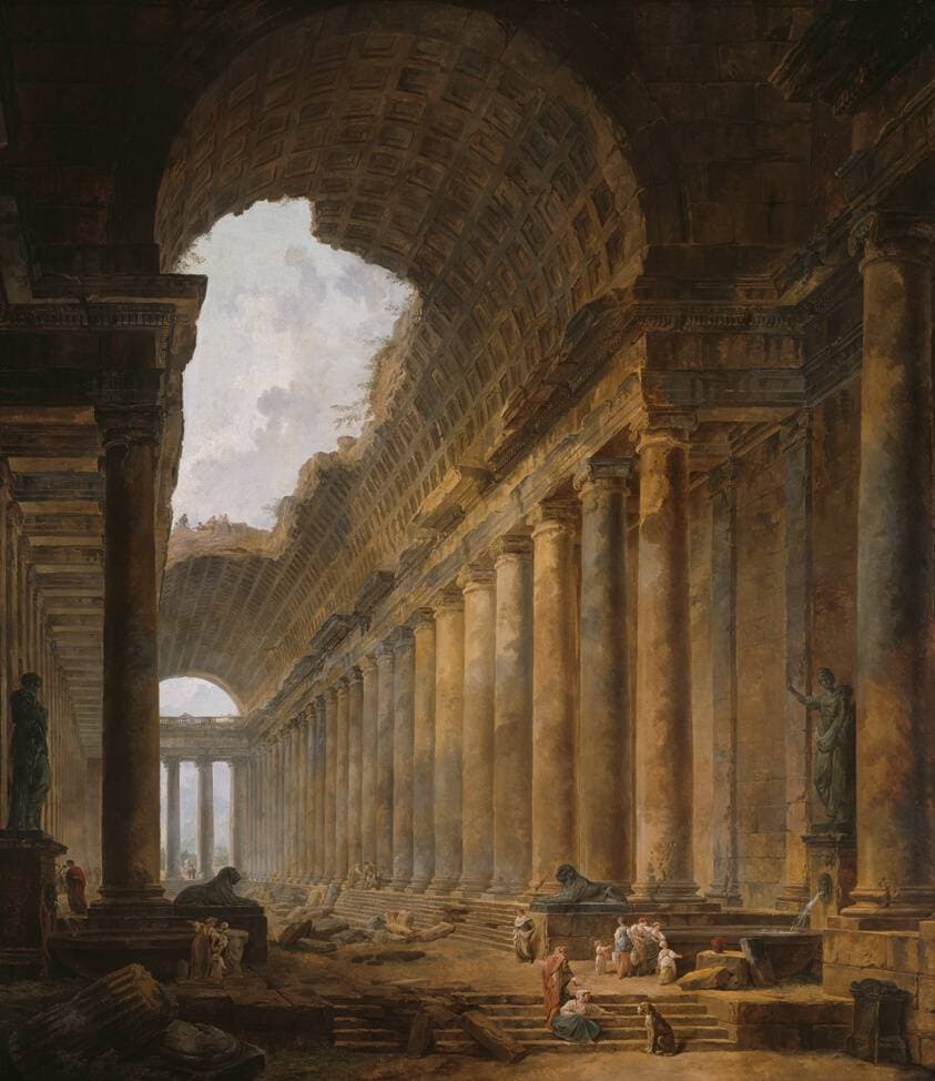The Old Temple — Hubert Robert