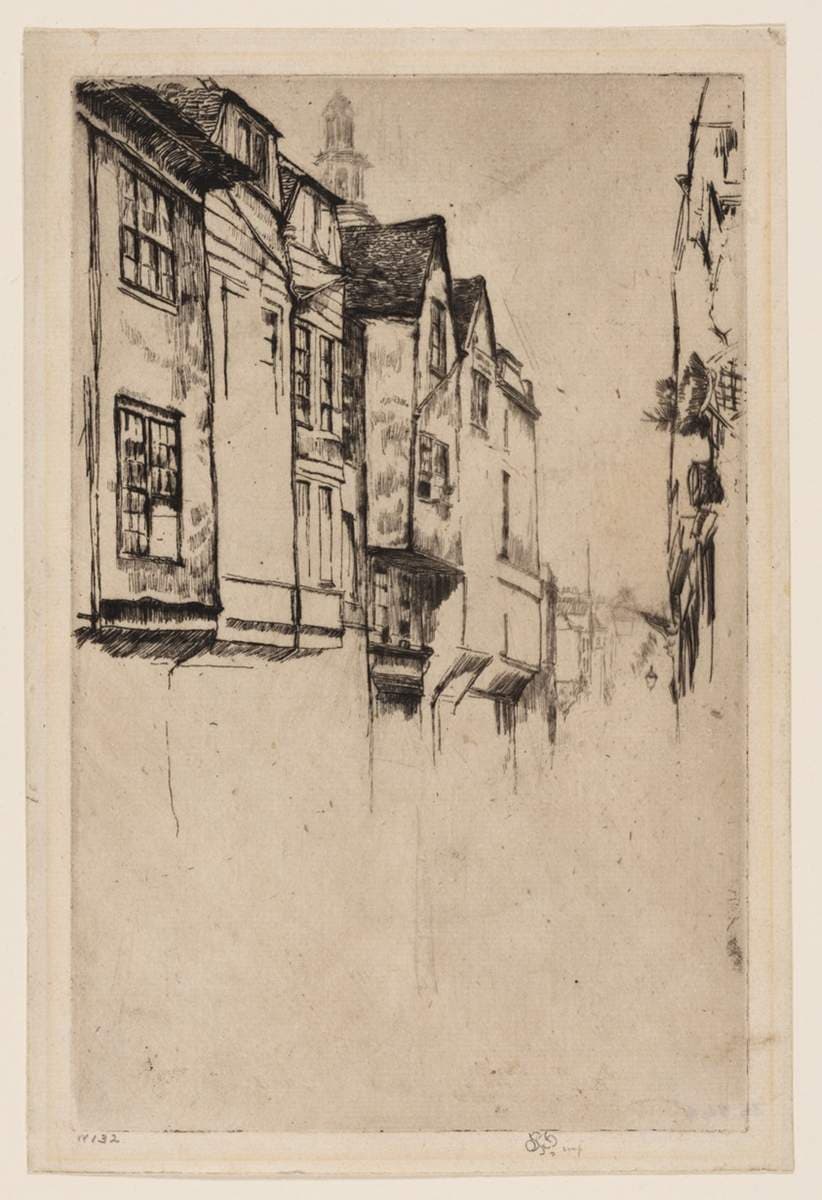 Wych Street, London — James Abbott McNeill Whistler