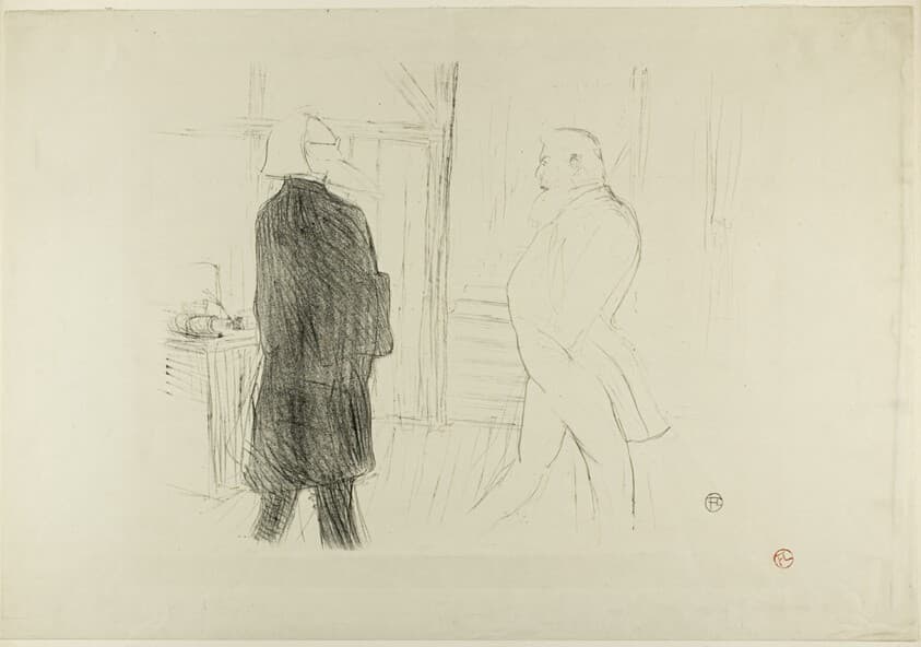 Antoine and Gémier, in Une Faillite — Henri de Toulouse-Lautrec