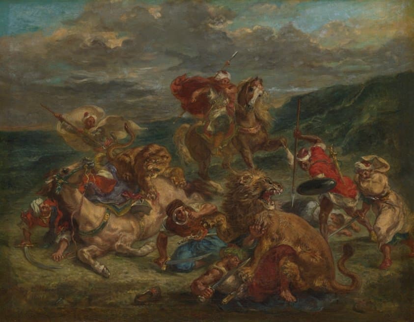 Lion Hunt — Eugène Delacroix