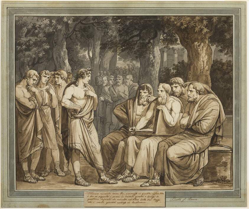Telemachus Describes How He Was Admitted into the Assembly in Crete, from The Adventures of Telemachus, Book 5 — Bartolomeo Pinelli