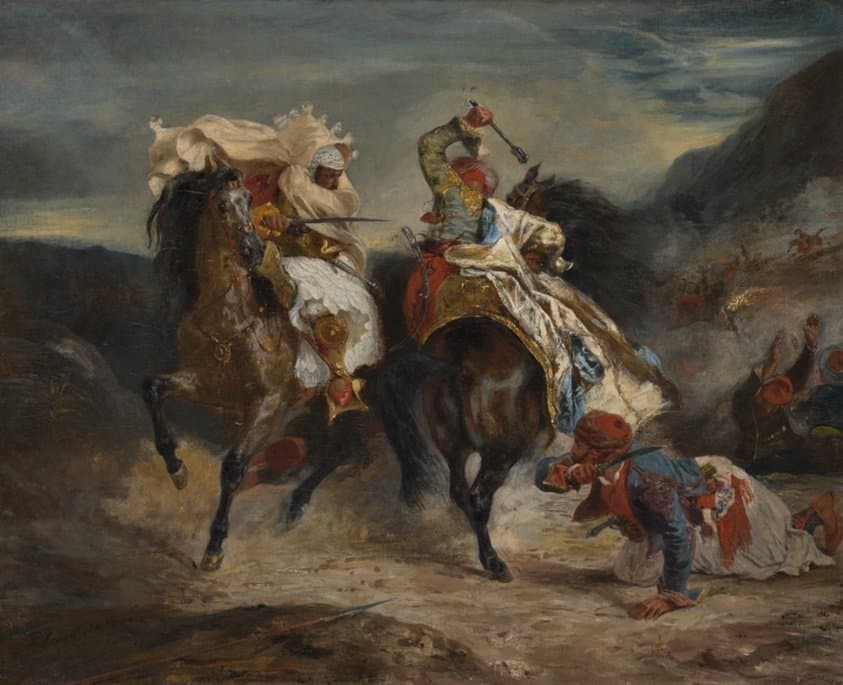 The Combat of the Giaour and Hassan — Eugène Delacroix