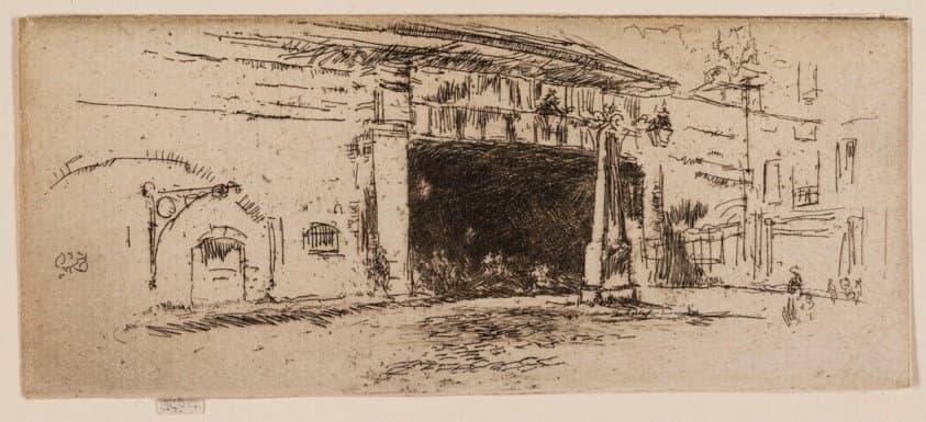 Railway Arch, American Square — James Abbott McNeill Whistler