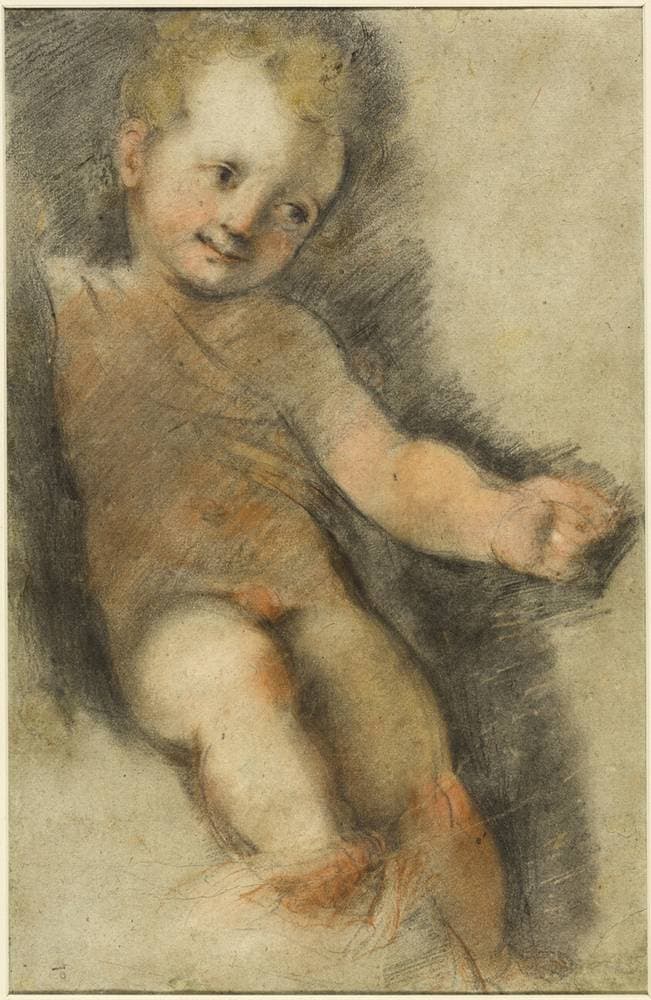 Christ Child: Study for the Madonna di San Giovanni — Federico Barocci