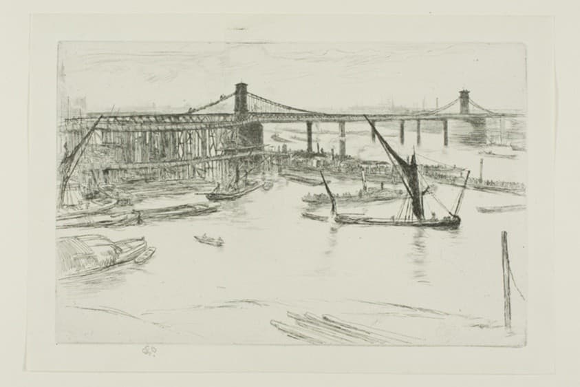 Old Hungerford Bridge — James Abbott McNeill Whistler