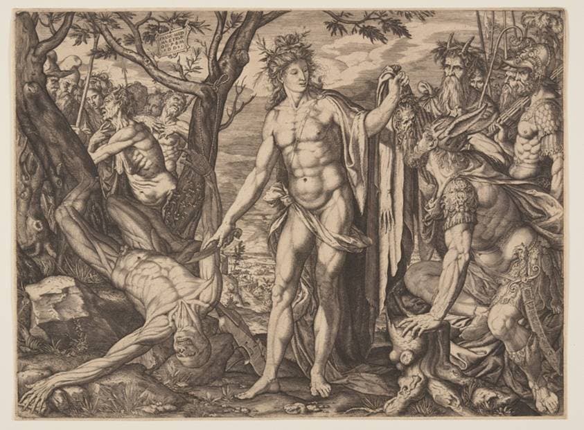 Apollo and Marsyas/Judgment of Midas — Melchior Meier