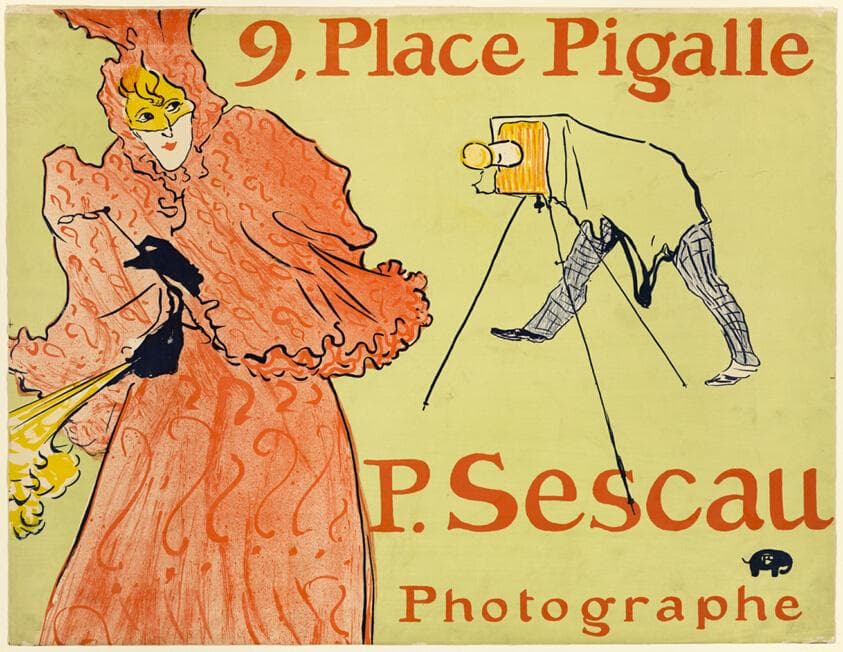 The Photographer Sescau — Henri de Toulouse-Lautrec