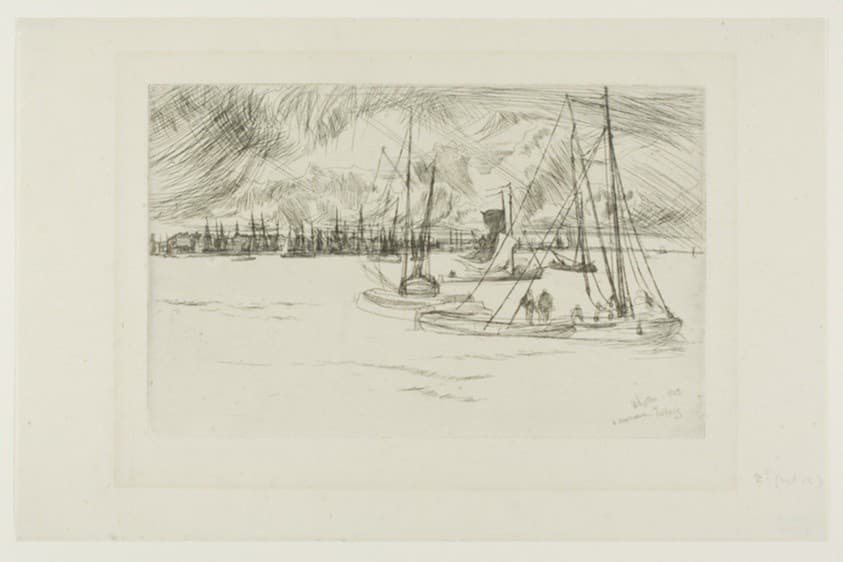 Amsterdam, from the Tolhuis — James Abbott McNeill Whistler