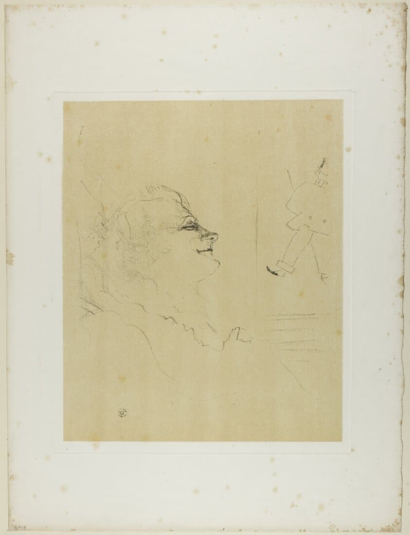 Yvette Guilbert—Pessima, from Yvette Guilbert — Henri de Toulouse-Lautrec