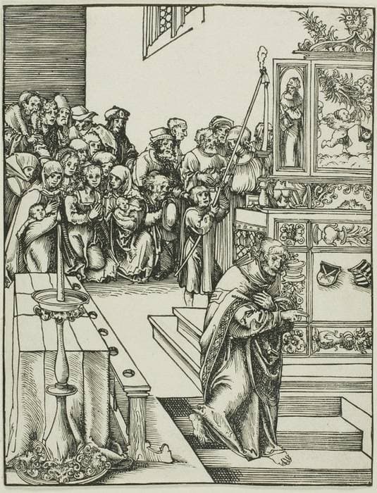 Saint John, from The Martyrdom of the Apostles — Lucas Cranach the Elder