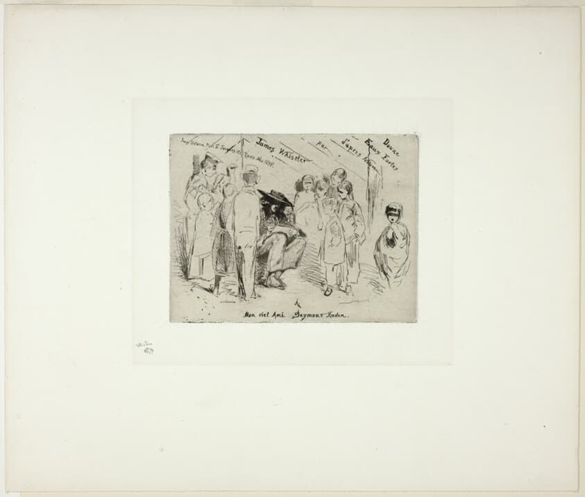The Title Page for 'Douze Eaux Fortes d'après Nature' — James Abbott McNeill Whistler