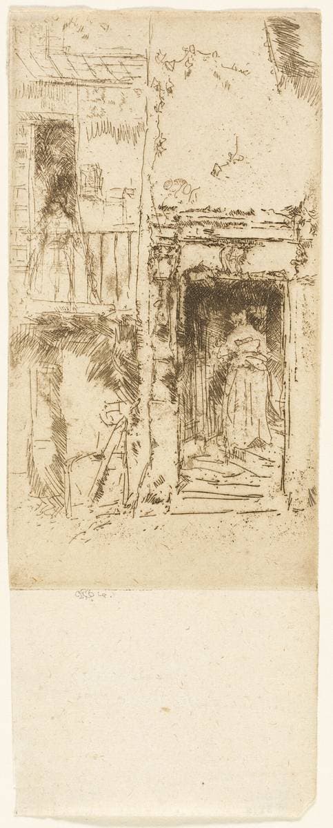 Doorway, Stables - Loches — James Abbott McNeill Whistler
