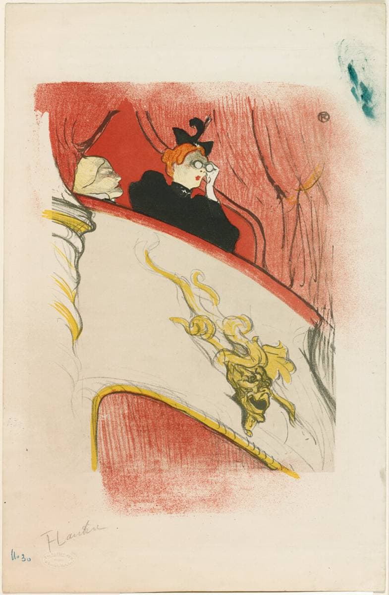 The Loge with the Gilded Mask — Henri de Toulouse-Lautrec