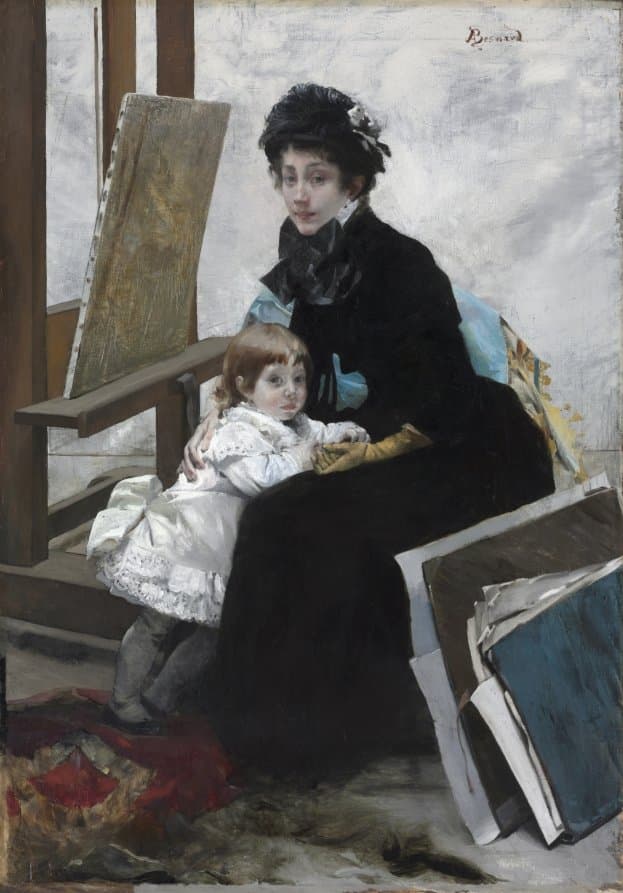 Madeleine Lerolle and Her Daughter Yvonne — Albert Besnard