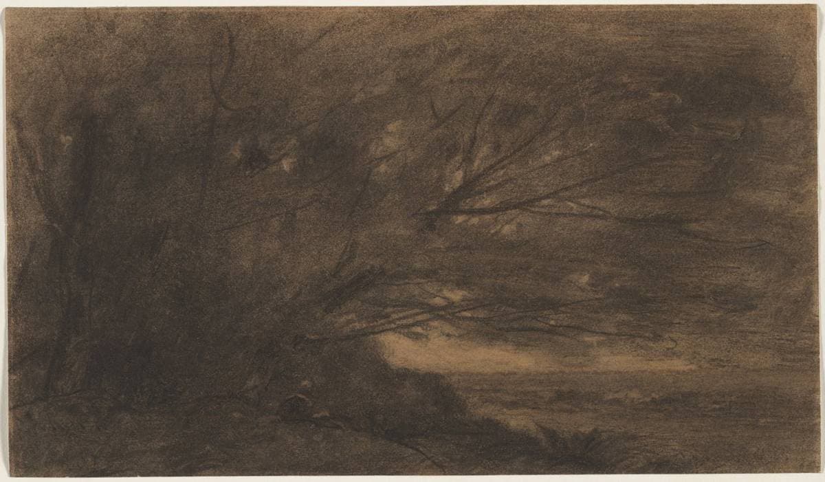 Landscape (The Large Tree) — Jean-Baptiste-Camille Corot