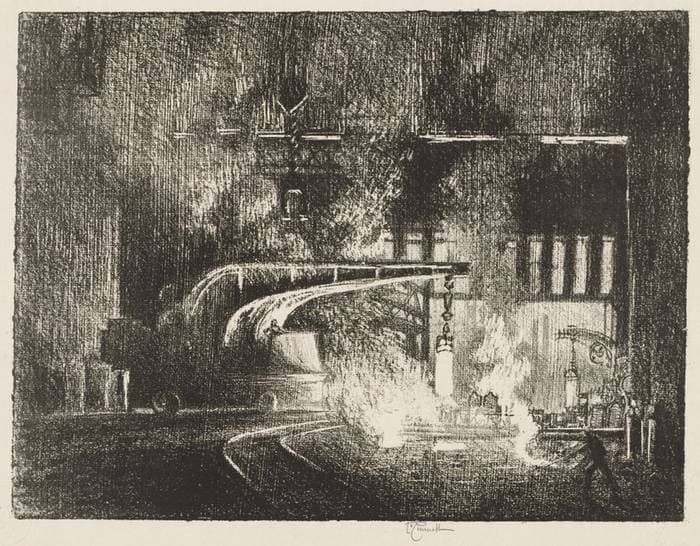 English War Work:  The Perambulator — Joseph Pennell
