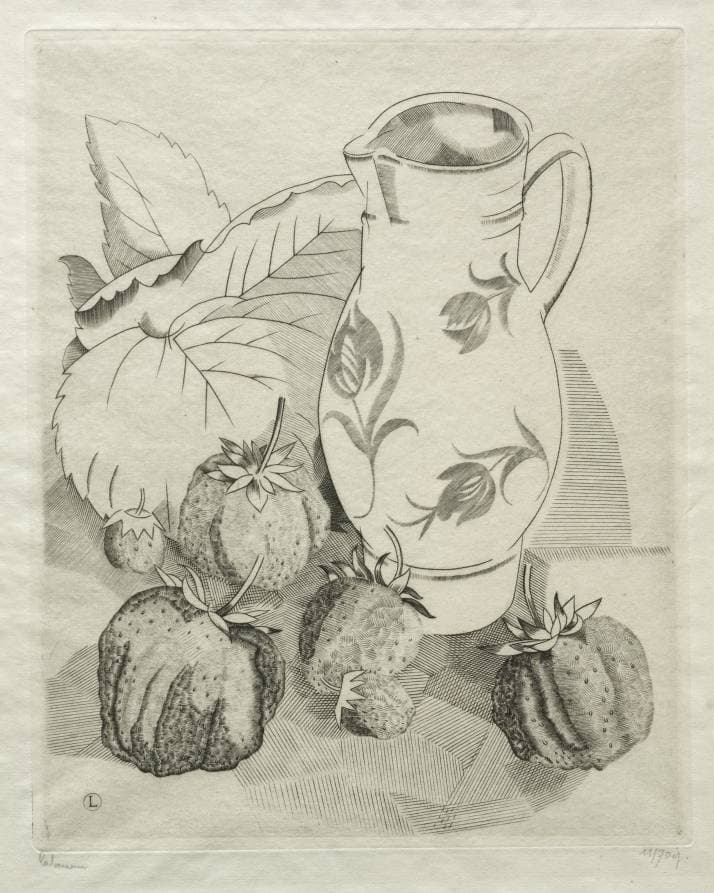 Strawberries — Jean-Émile Laboureur