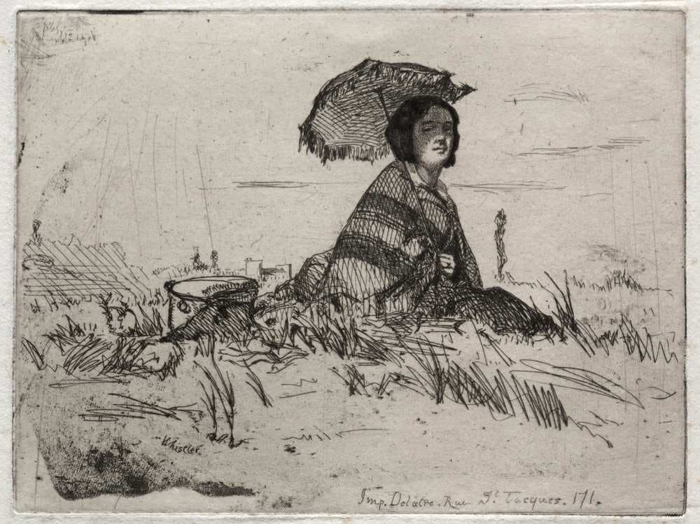 Twelve Etchings from Nature:  En Plein Soleil — James Abbott McNeill Whistler