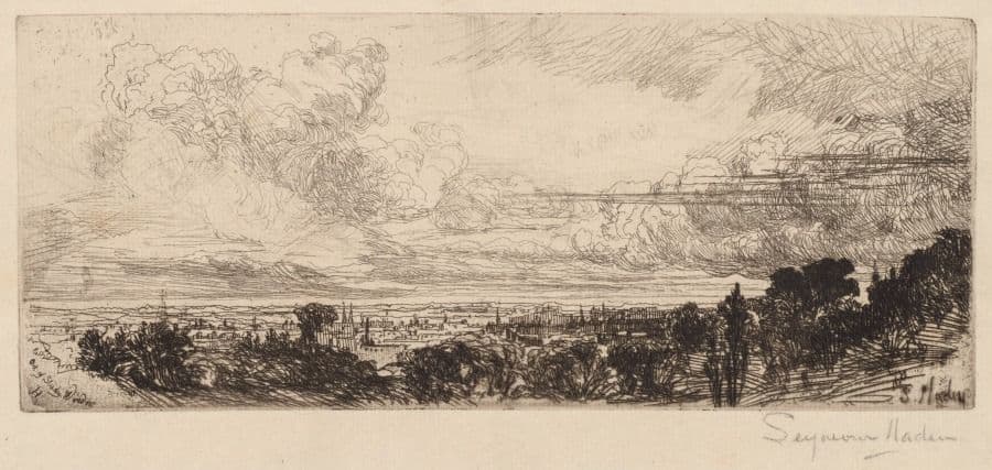 Out of Studio Window — Francis Seymour Haden