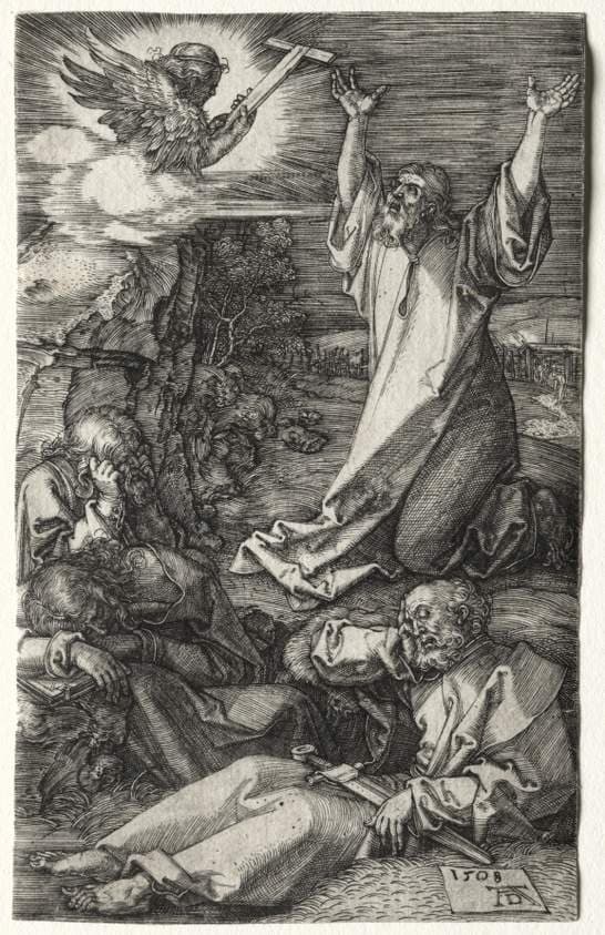 Christ on the Mount of Olives — Albrecht Dürer