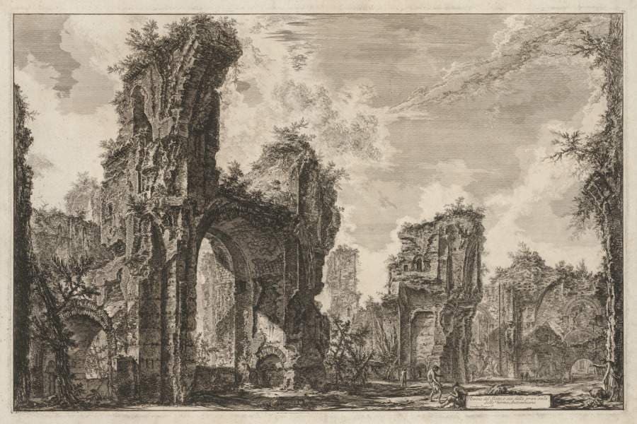 Views of Rome:  Rovine del Sisto o sia della gran sala delle Terme Antoniniane — Giovanni Battista Piranesi