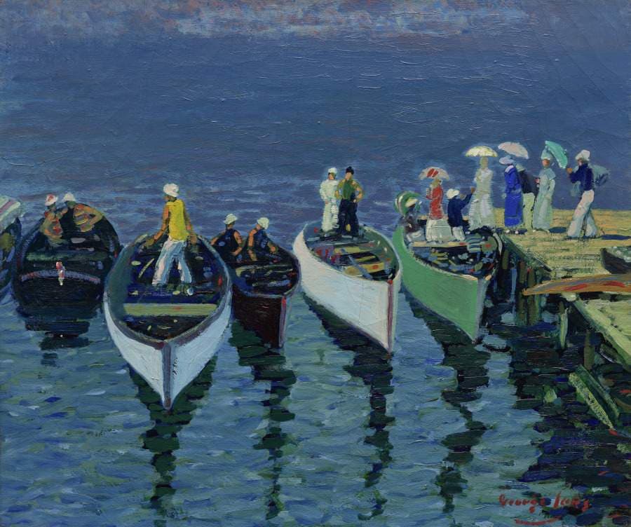 Holiday on the Hudson — George Luks