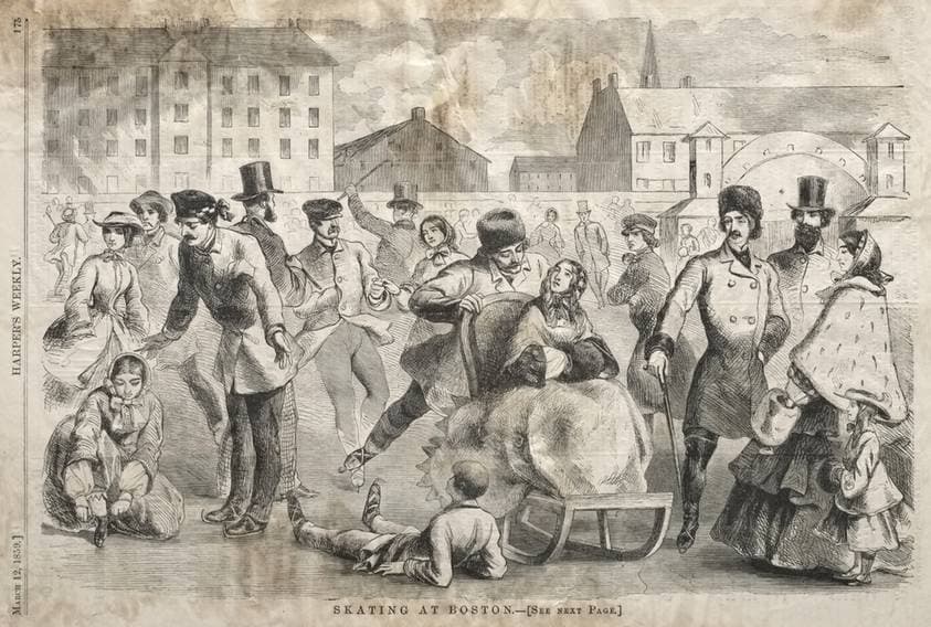 Skating at Boston — Winslow Homer