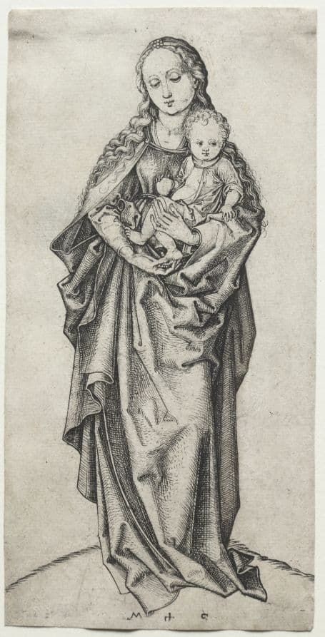 Virgin and Child with an Apple — Martin Schongauer